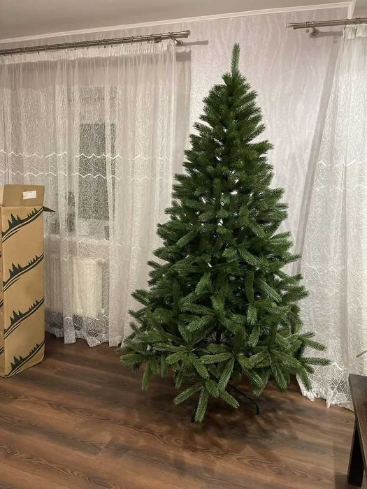 Елка ёлка Ялинка штучна Буковельська лита пишна зелена блакитна