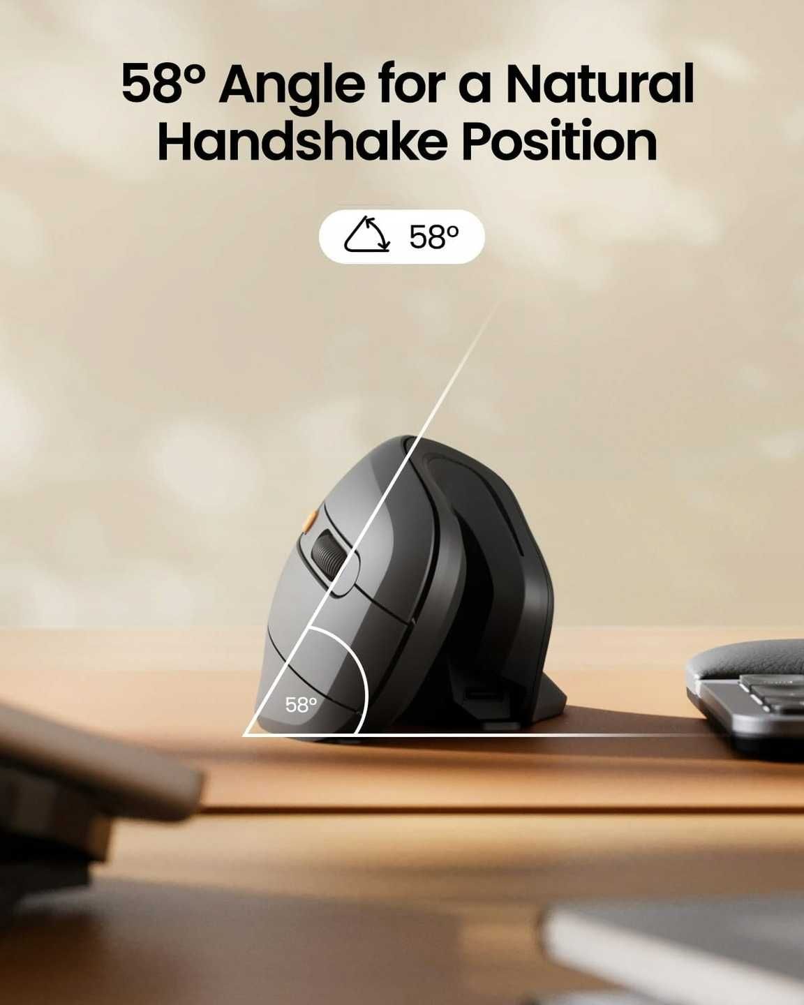 Myszka bezprzewodowa PROTOARC EM11 NL ergonomiczna pionowa Bluetooth