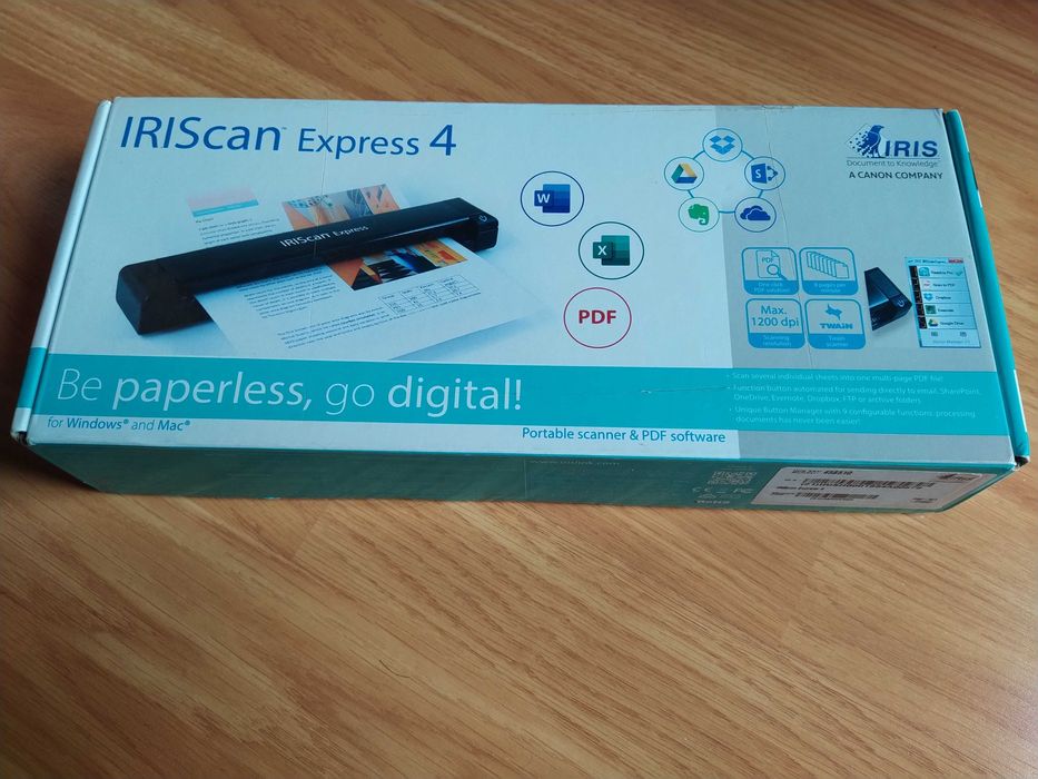 Scanner Digitalizador portátil IRIScan Express 4 Garantia até 10/2028