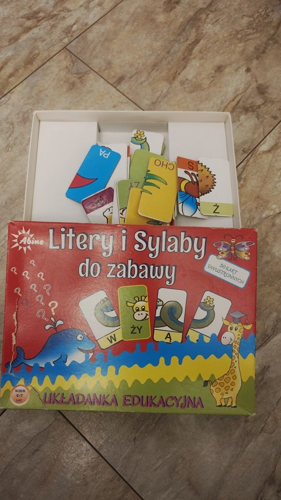 Gra planszowa litery i sylaby