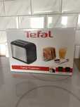 Nowy czarny stalowy toster Tefal opiekacz do grzanek tt410d38