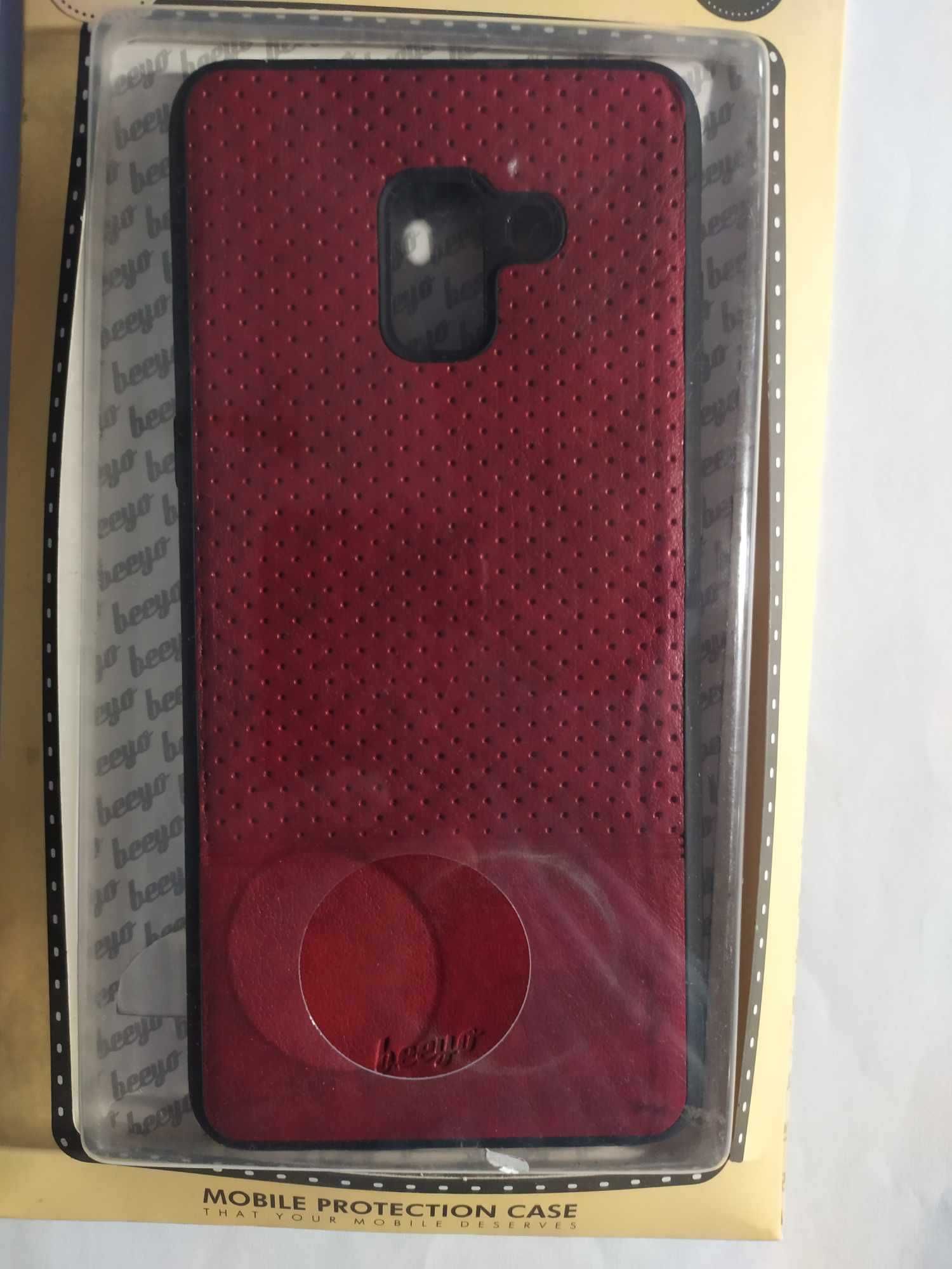 Etui Pokrowiec SAMSUNG Galaxy A8 Plus 2018/A730  CZERWONY Plecki