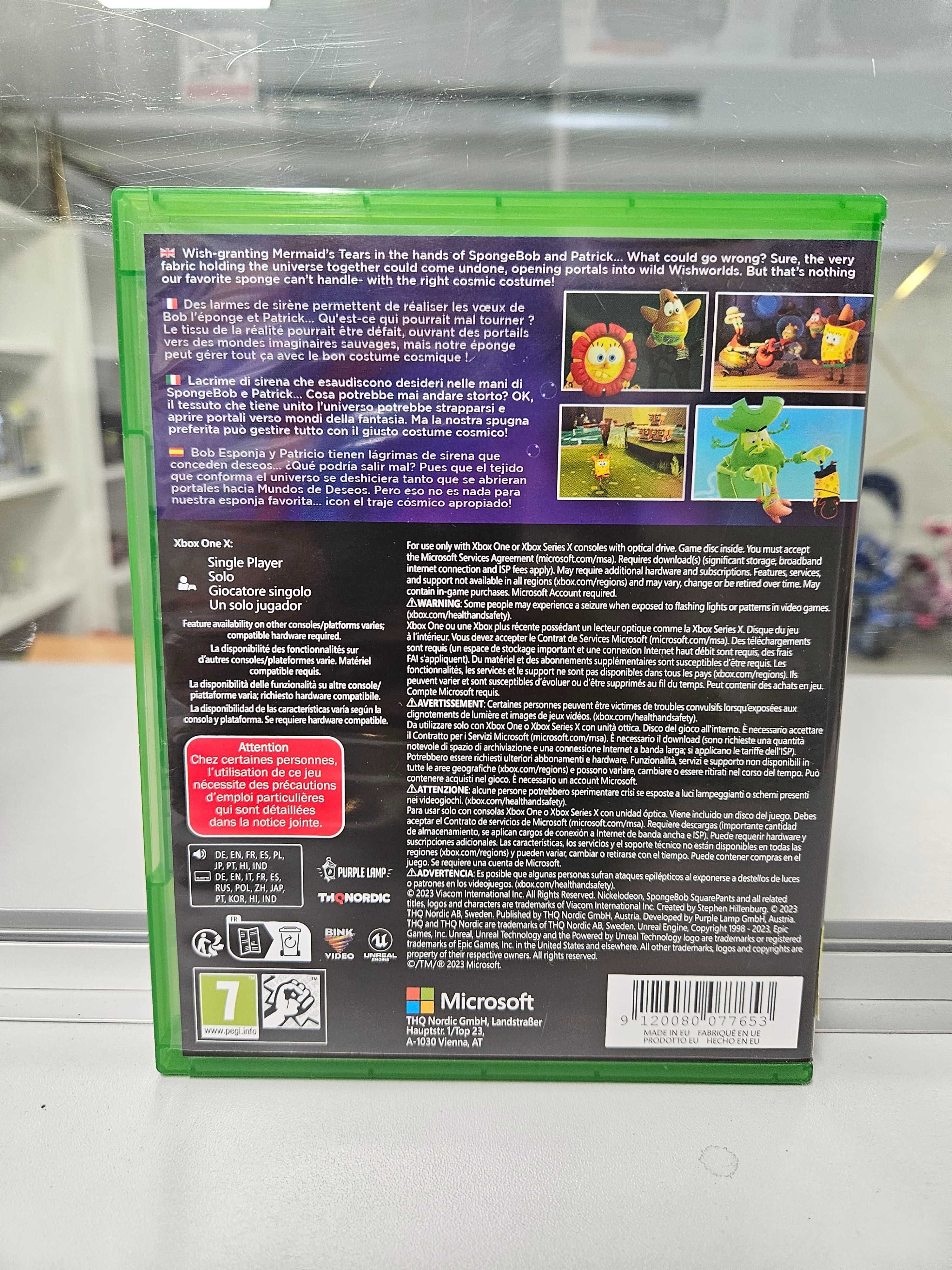 Gra na XBOX One - SpongeBob The Cosmic Shake - Wersja po POLSKU !!!