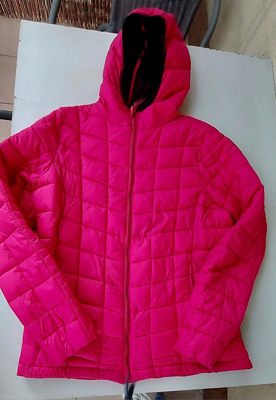 Różowa pikowana kurtka Crivit 42