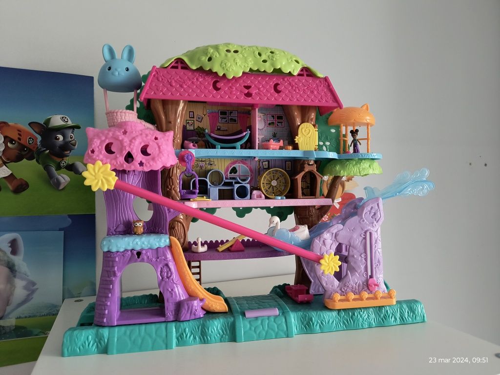 Mattel Polly pocket ,domek na drzewie