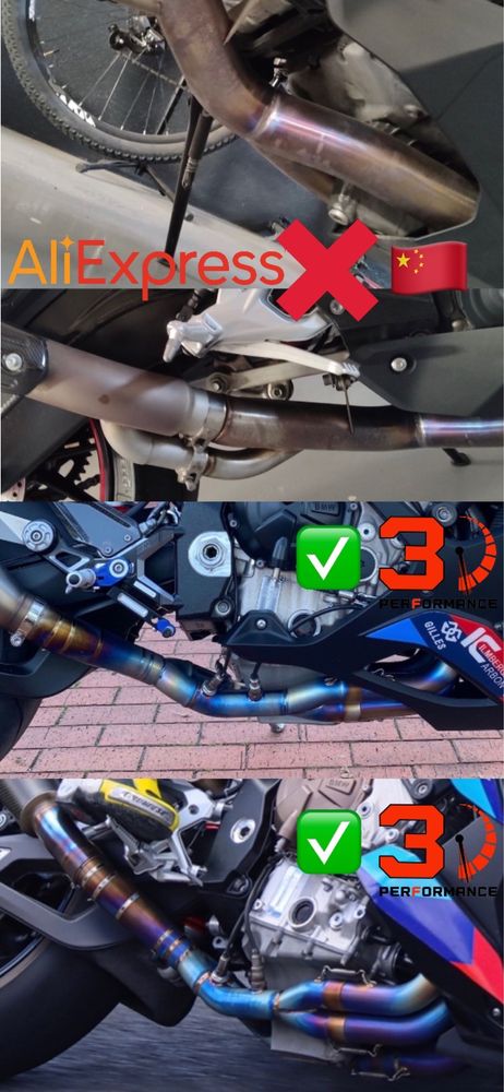 Escape coletor header BMW S1000R S1000RR M1000R M1000RR