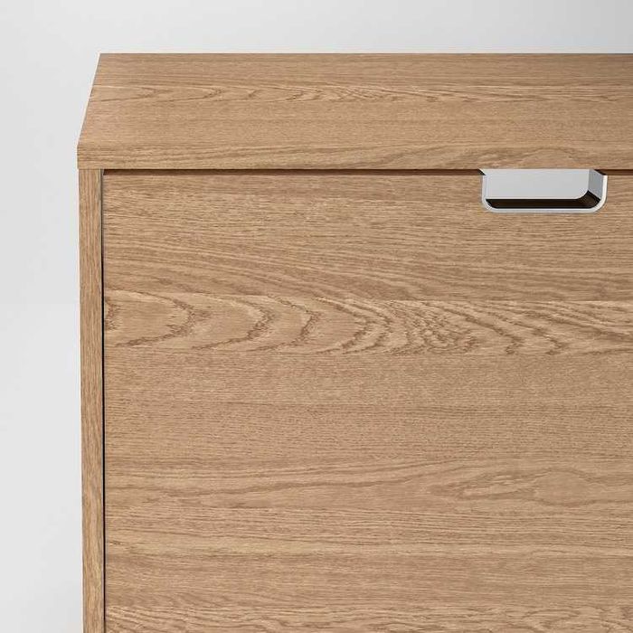 Stall STÄLL Szafka na buty 4 przegrody okl dęb 96x17x90 Ikea Nowa