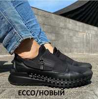 Ecco zipflex Кроссовки туфли оригинал 39 ( 26 cm ) черный 40