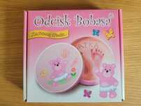 Odcisk Bobasa różowy do odcisku stópki lub łapki Maluszka