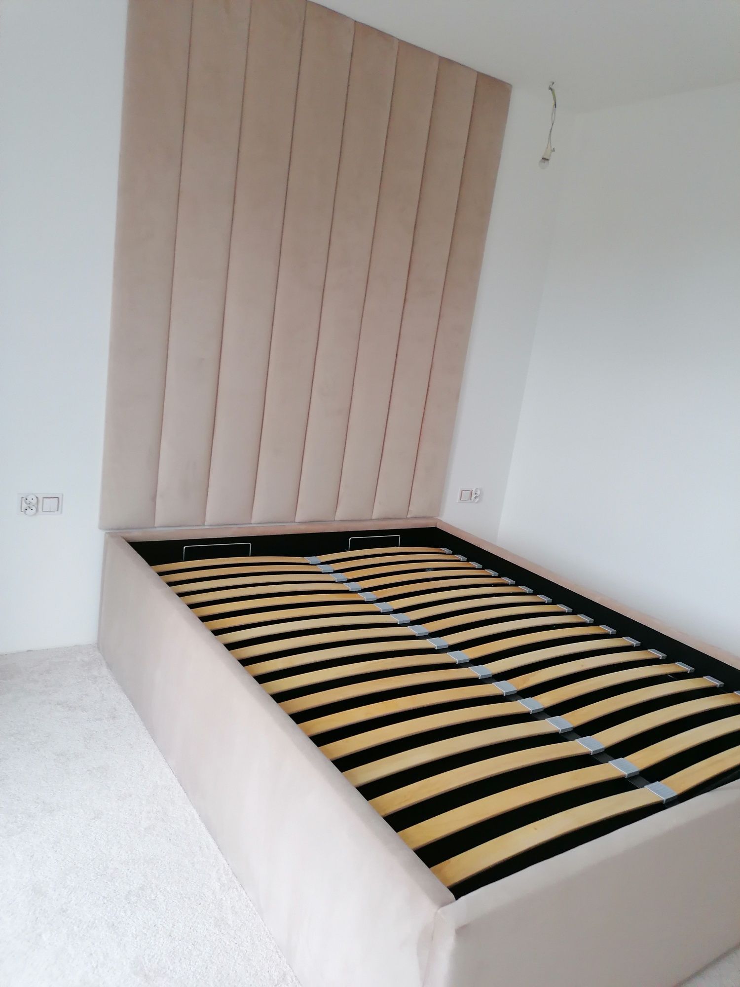 Panele tapicerowane łóżko box ścianka panel ścienny stelaż pojemnik