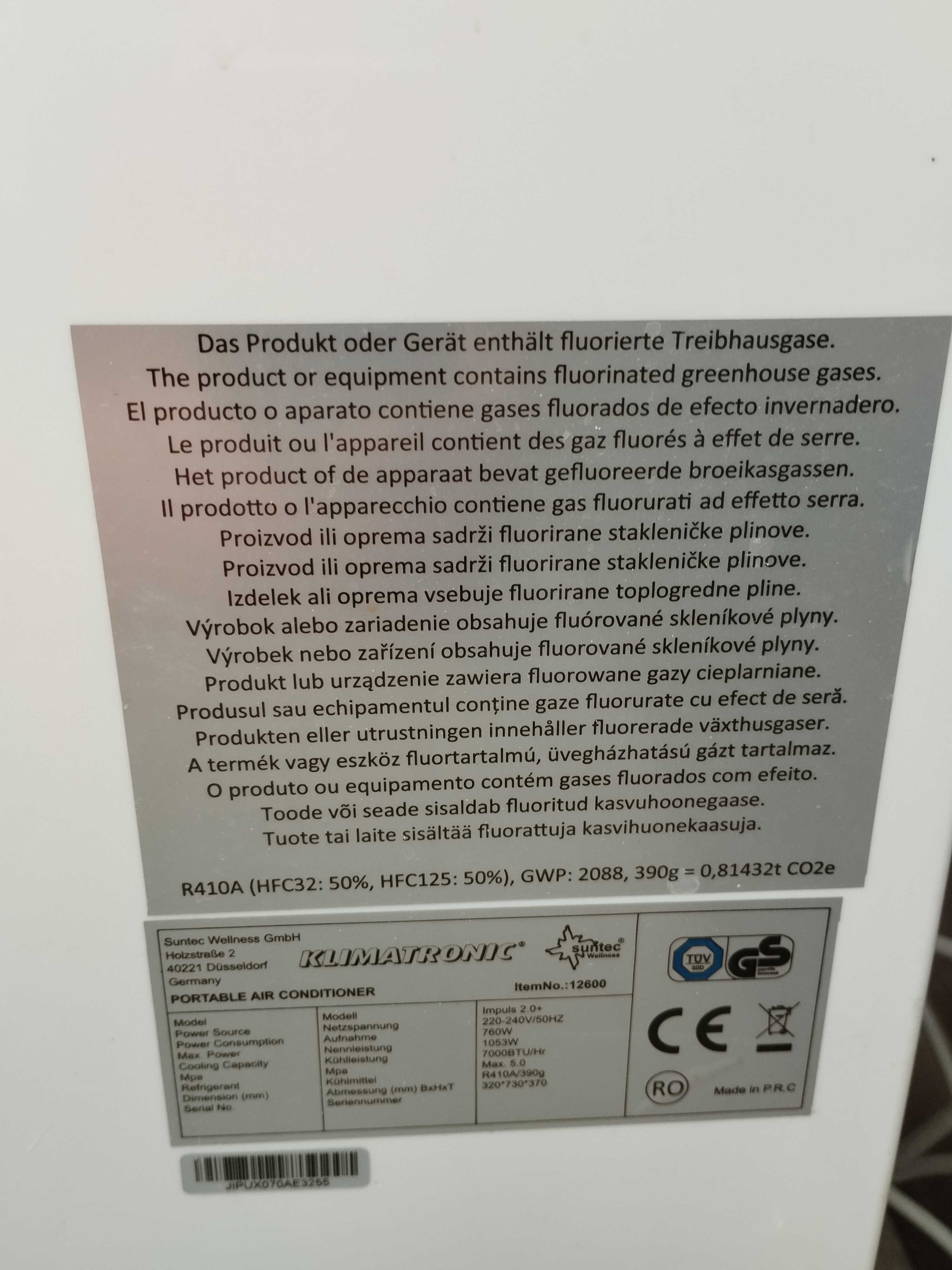 Klimatyzacja przenośna