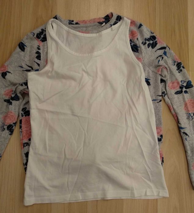 Sweterek z podkoszulką dla dziewczynki r. 146/152