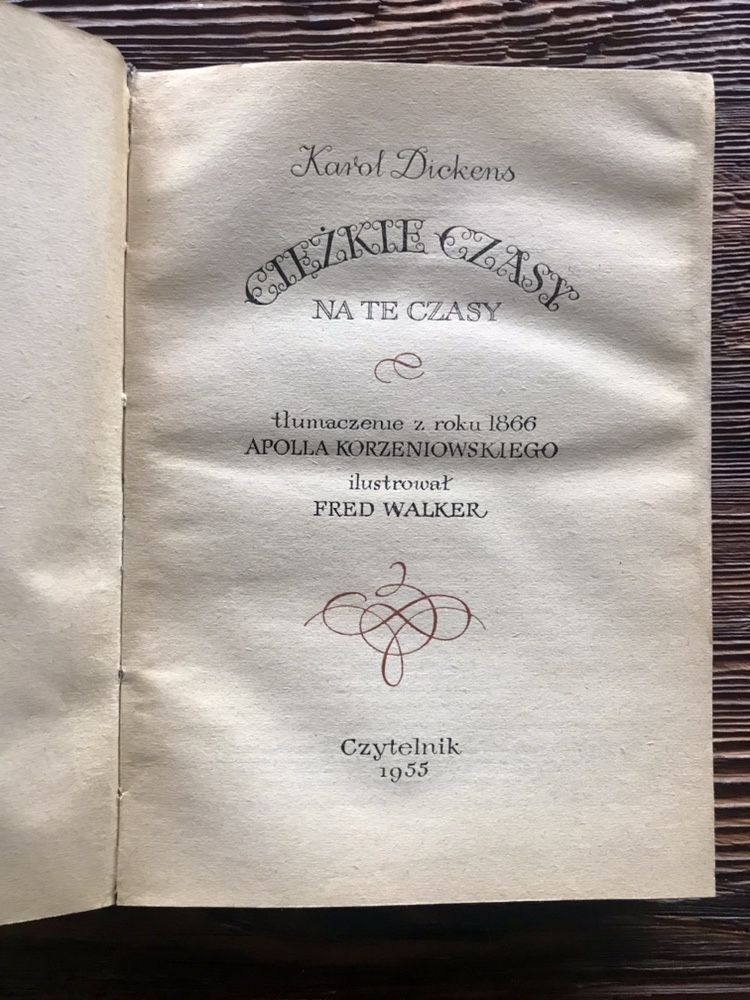 Książka K. Dickens 1955r.