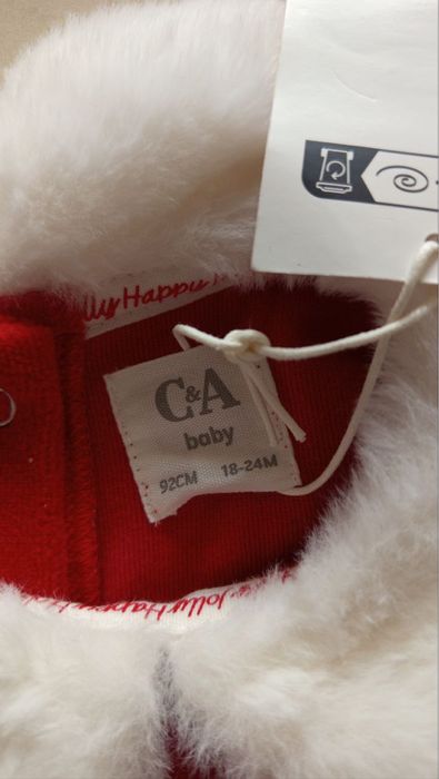 Новорічний костюм для дівчинки 92 з шкарпетками