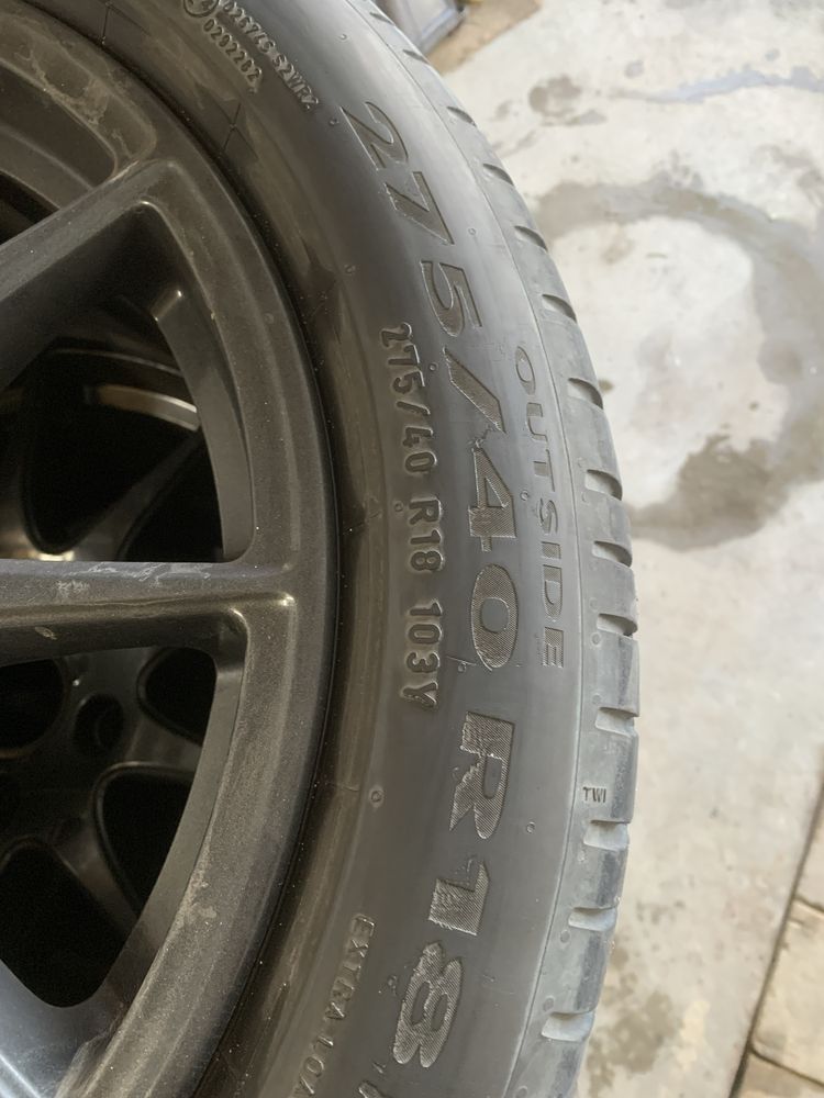 Гума диски різноширокі порш панамера комплект 5/130 r18