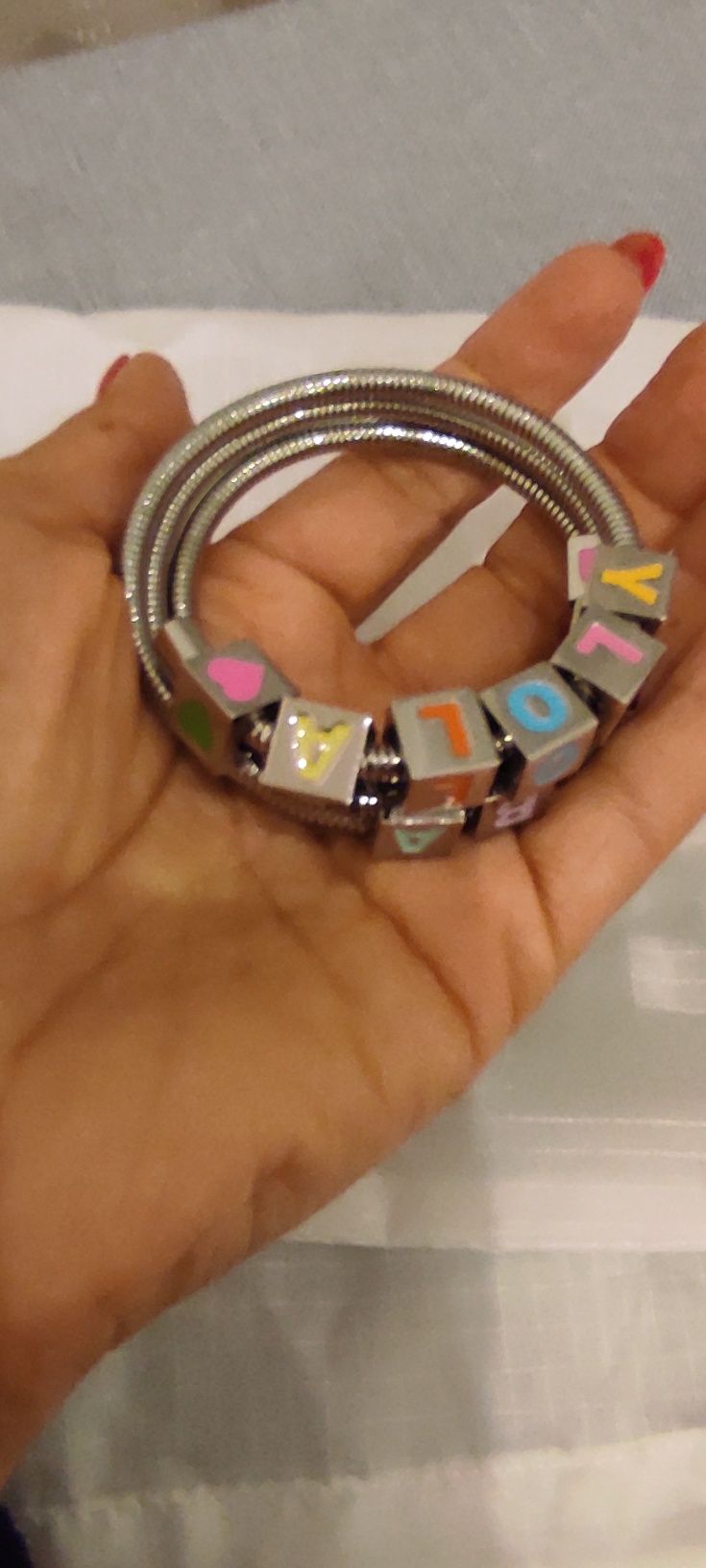 Pulseira Bimba Y Lola prateada