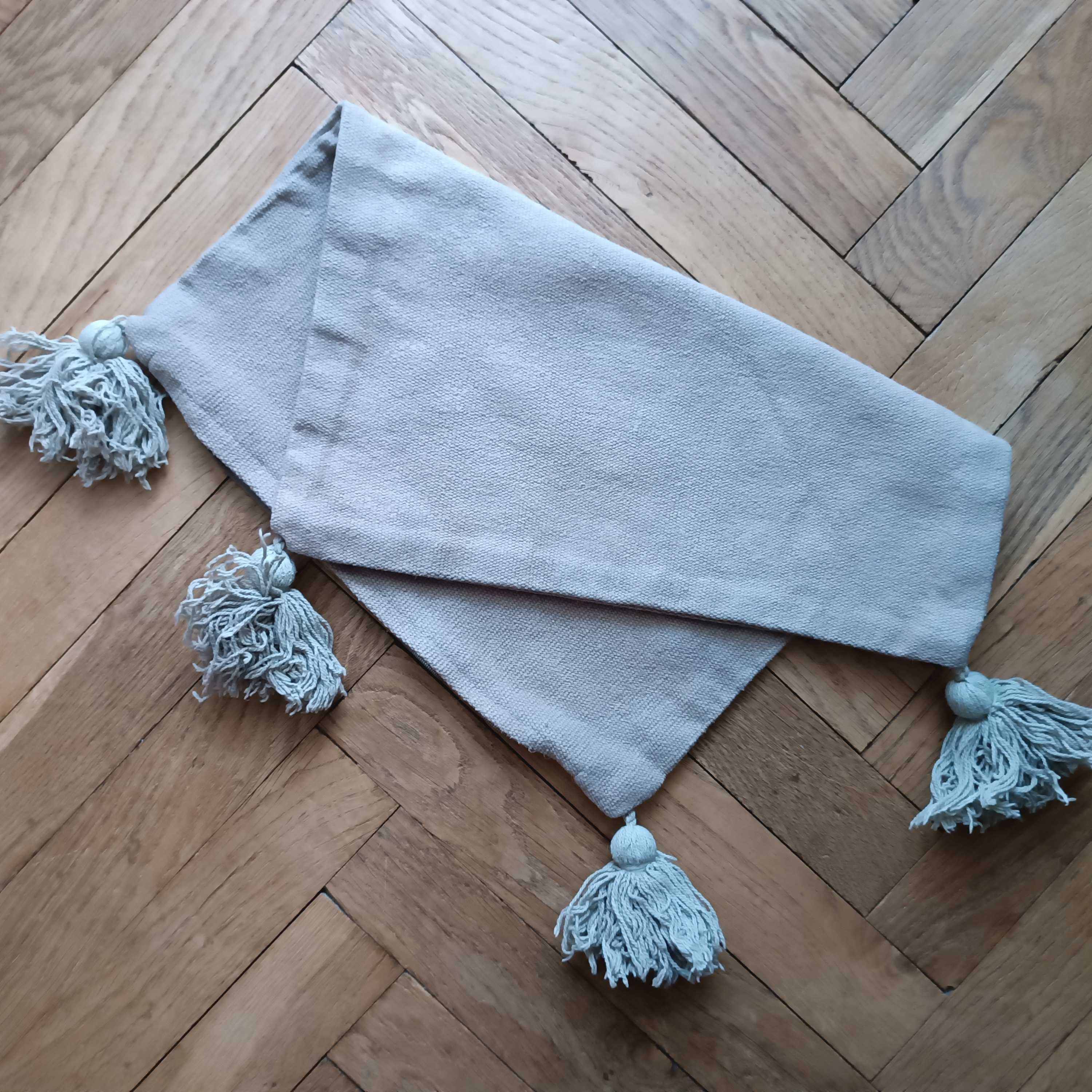 Poszewka ozdobna szara khaki