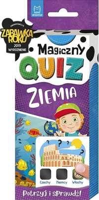 Magiczny quiz ziemia znikająca farba nauka zabawa