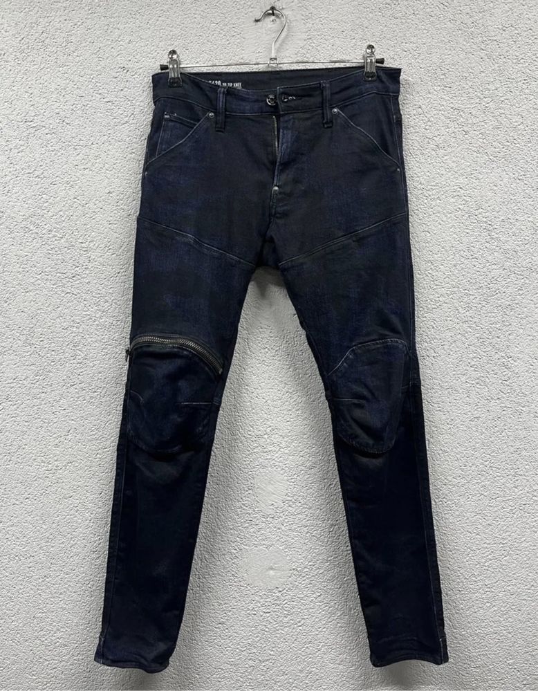 Джинси G star raw W29 L32 skinny 3d zip knee чоловічі