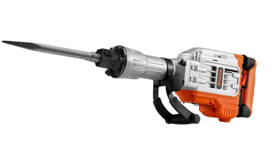 VEVOR 3500W Elektryczny Młot Wyburzeniowy 60J Zestaw 2 Dłuta Wysyłka