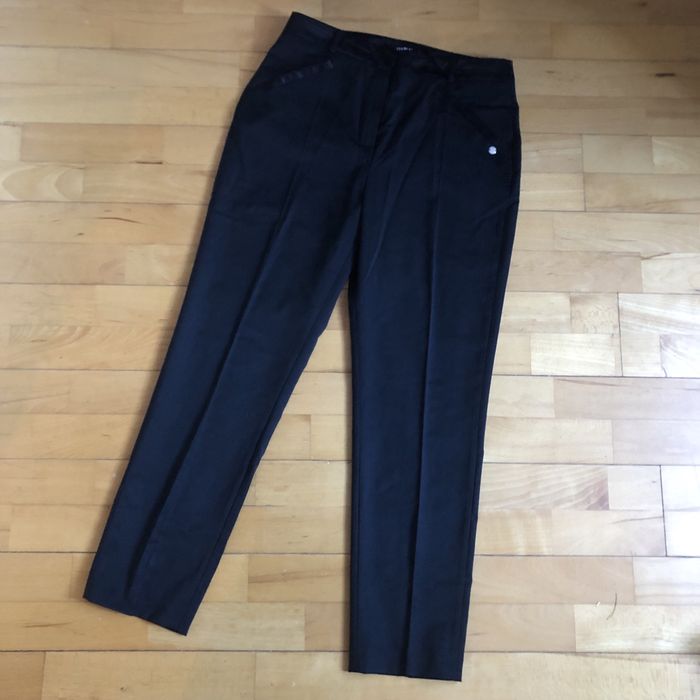 Czarne eleganckie spodnie chinosy SIMPLE
