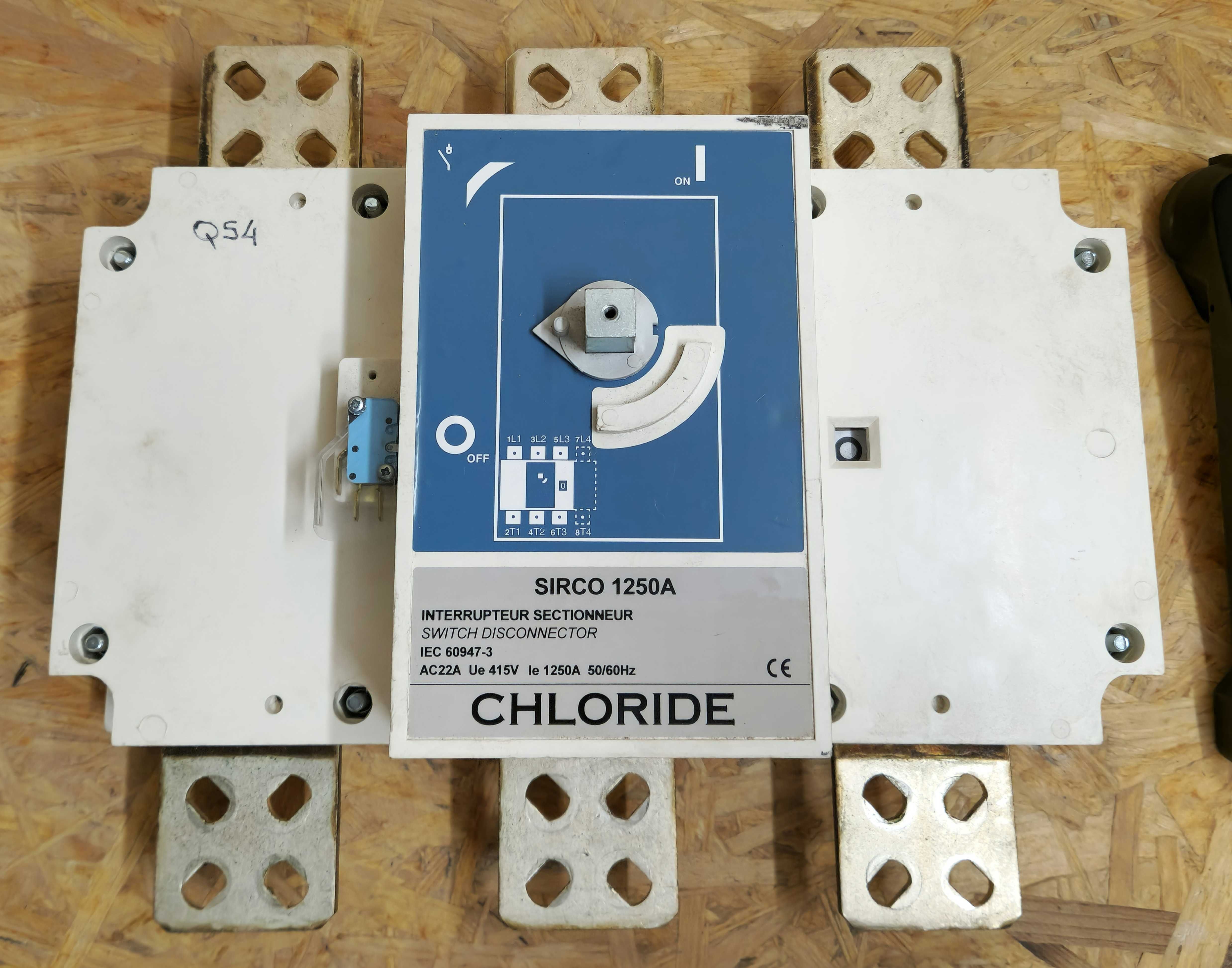 Chloride SIRCO 1250A – 3‑Pole Switch Disconnector – rozłącznik