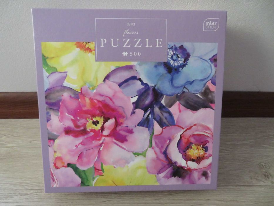 Puzzle INTER DRUK 500 elementów Flowers Jak Nowe