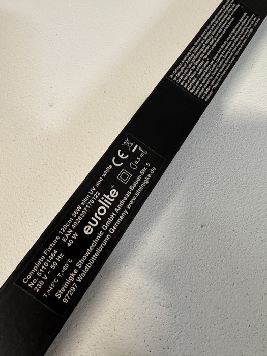 Listwa lampa UV Eurolite jak nowa