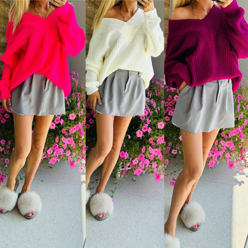 Sweterek oversize rozne kolory