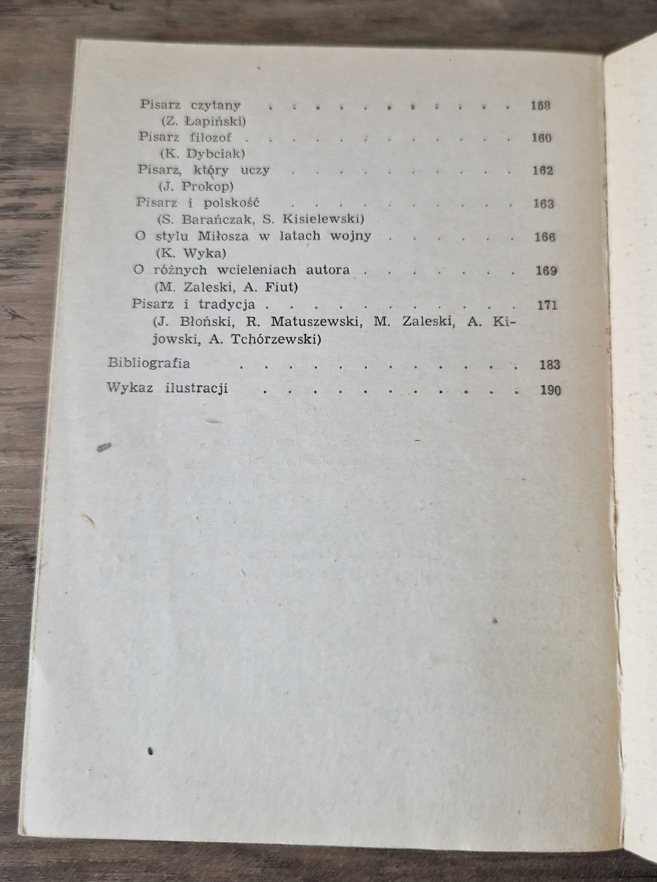 Poezje Czesława Miłosza B. Chrząstowska Biblioteka Analiz Literackich