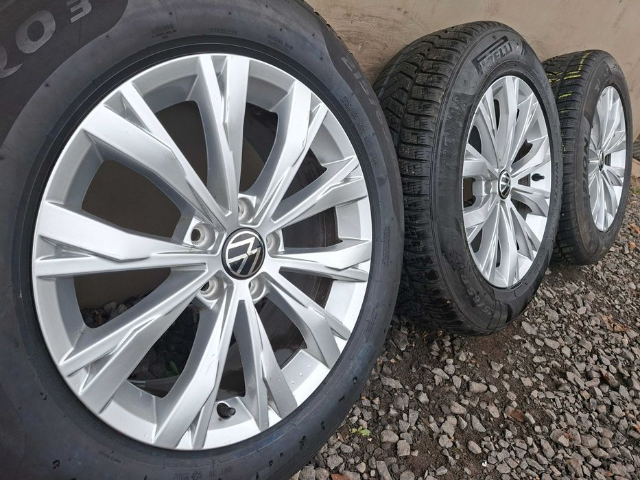 K31 KOŁA ZIMOWE,ALUFELGI 17 5x112 ORYGINAŁ VW Tiguan,Kodiaq,Terraco,Q3