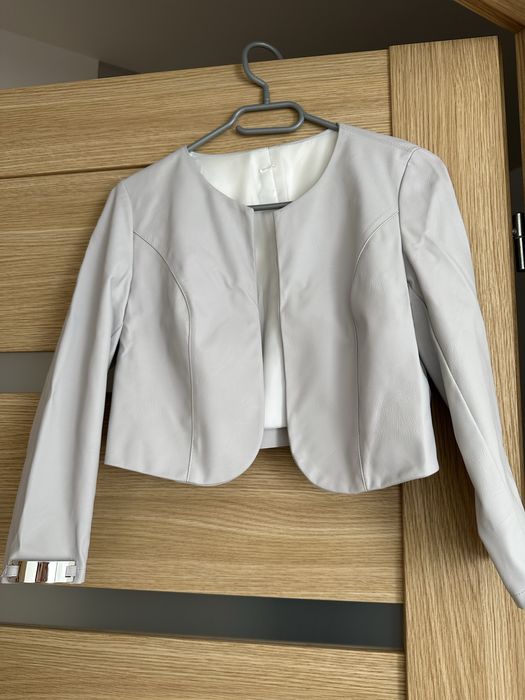 Skórkowa krótka marynarka