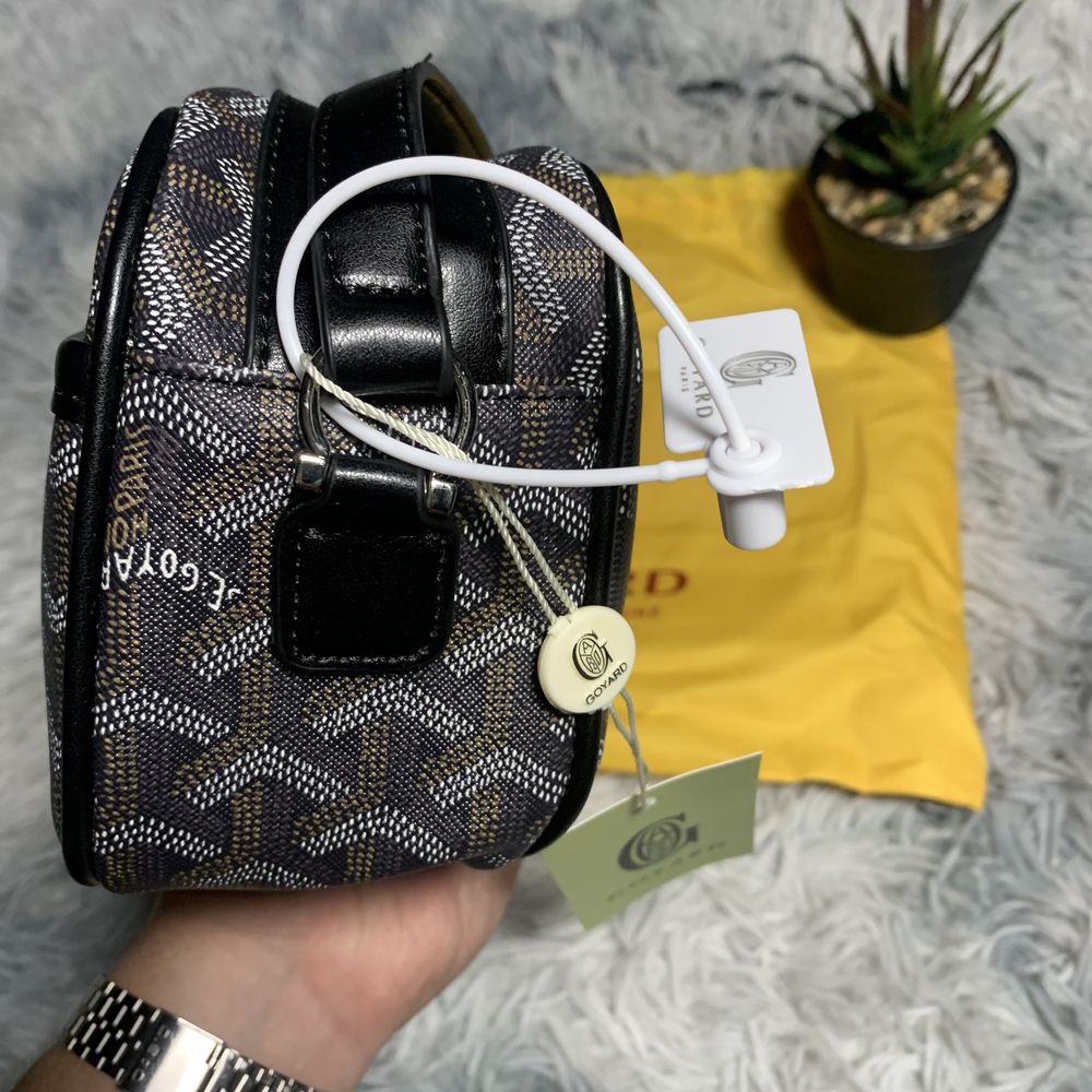 Сумка Goyard гоярд, гаярд | шкіряна бананка мессенджер