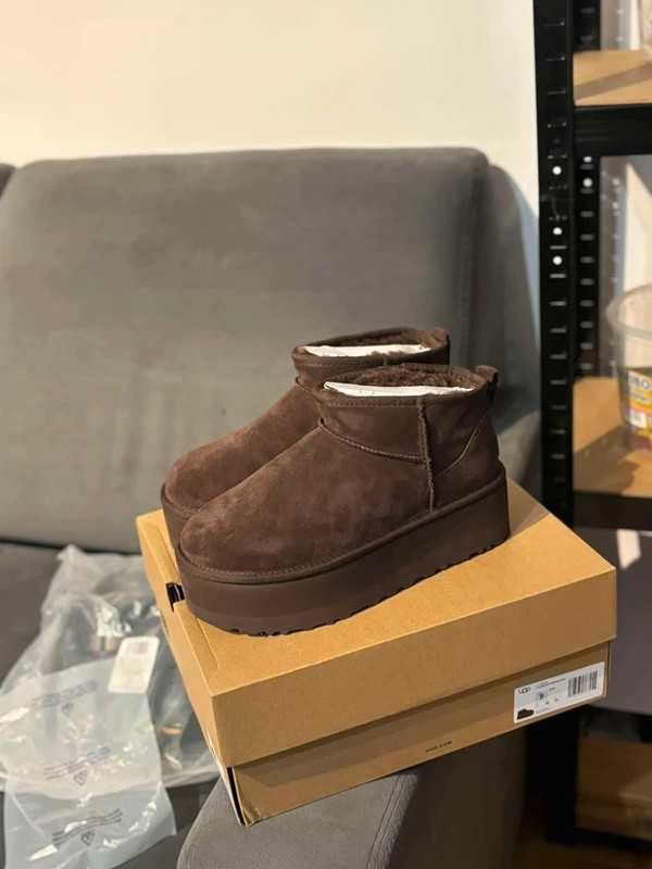 UGG Ultra Mini Platform Burnt Cedar Brown 40 Nowe