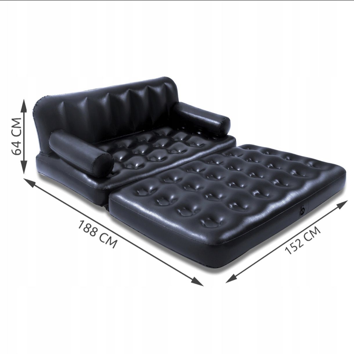 Materac Dmuchany Dwuosobowy Sofa Rozkładana Łóżko do Spania