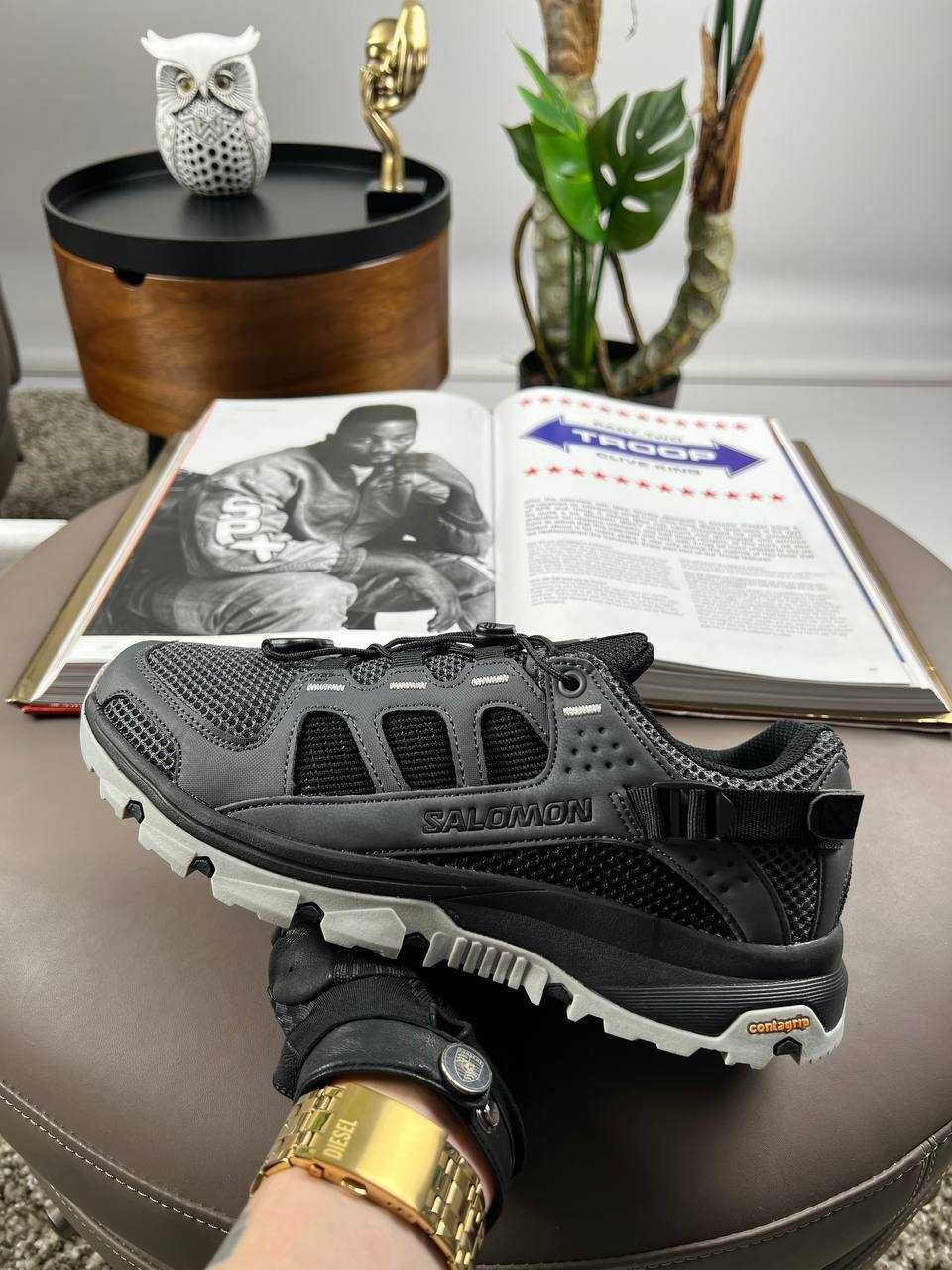 Чоловічі кросівки саломон Salomon Tech Amphib 5 Dark Grey [41-45]