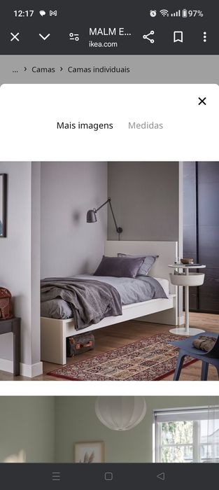 Camas individual com estrado IKEA MALM
