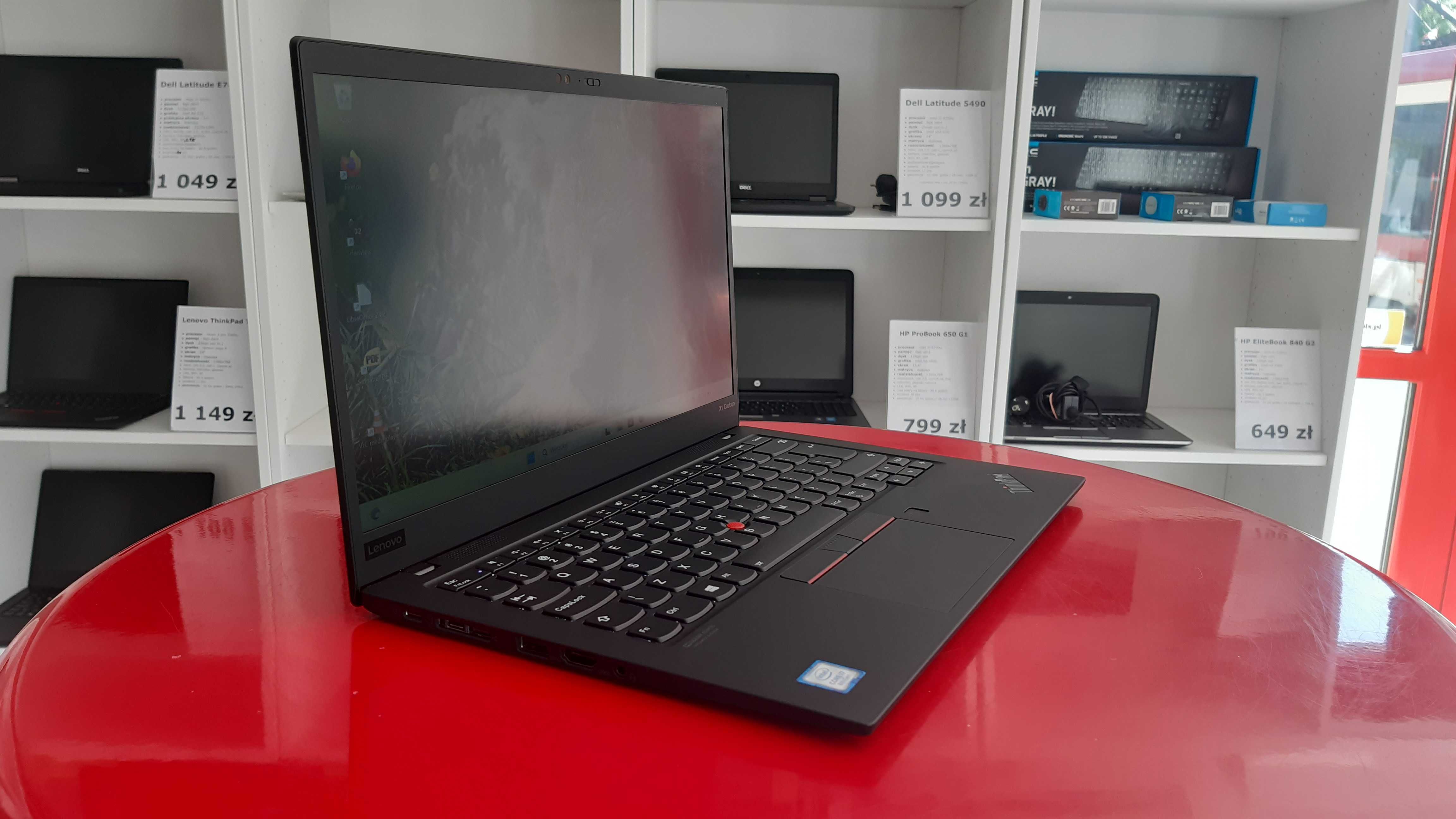 Jak Nowy Laptop Lenovo X1 Carbon Gen 7 i7-8Gen 16GB/256SSD FV23 Raty0%