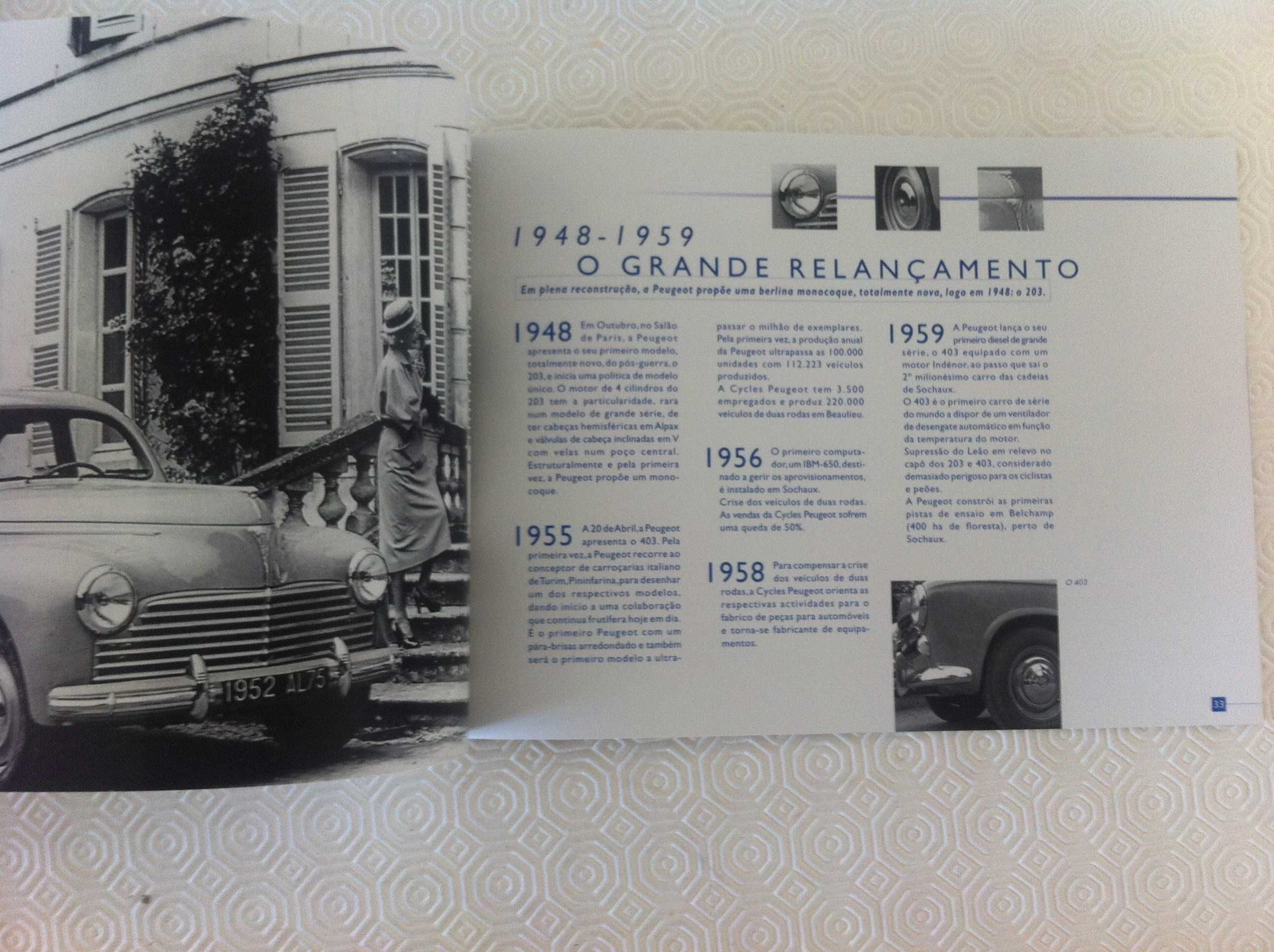 Livro automóvel História da Peugeot