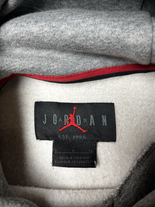 Худи Air Jordan размер S оригинал спортивная кофта серая Nike джордан