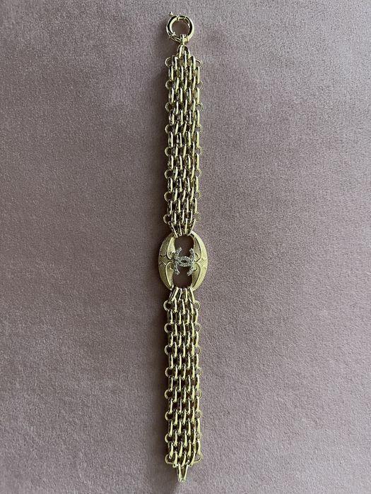 złota bransoletka cc piękny model złoto 14k 585