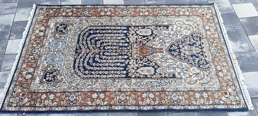 Isfahan dywan wełniany tkany ręcznie 160 x 95 cm perski wełna