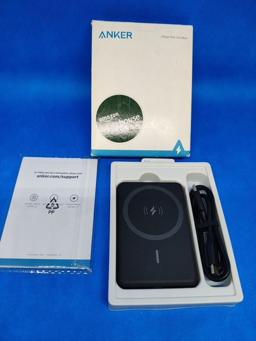 Magnetyczny Powerbank Anker 5000 mAh czarny nowy super cena