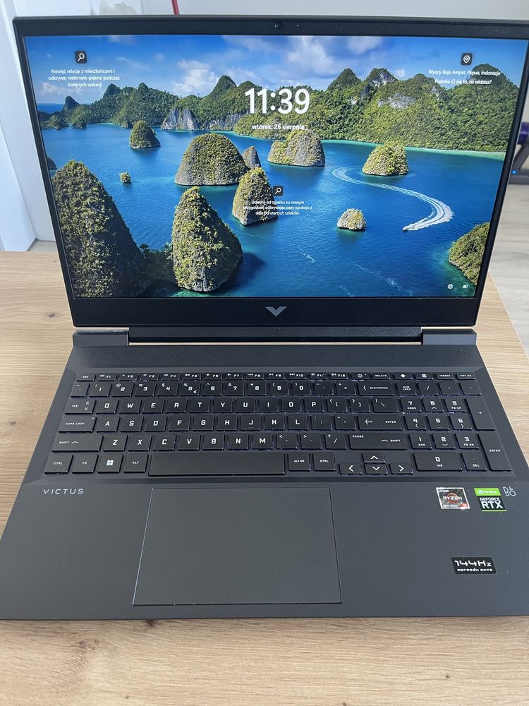 Laptop Victus by HP 16-e0202nw RTX3050 ti/16GB RAM/144hz/AMD Ryzen 5