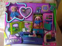 Barbie EXTRA zestaw mała lalka i zwierzątka Nowe prezent