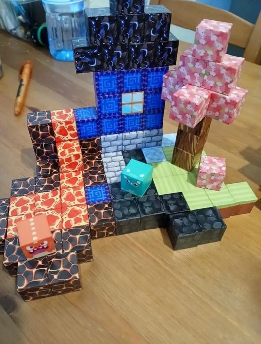 Klocki magnetyczne minecraft