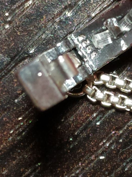 Серебряная цепочка безопасности, зажим для браслета, серебро 925 пробы