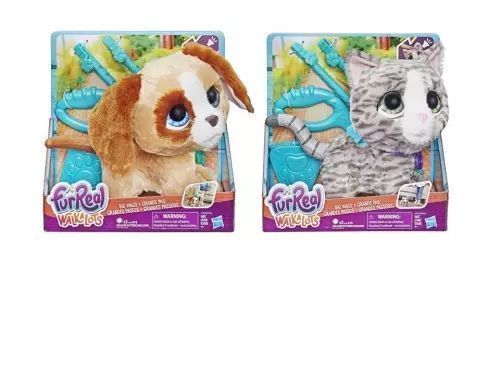 Fur Real Friends. Duży zwierzak na smyczy Walkalots. Hasbro