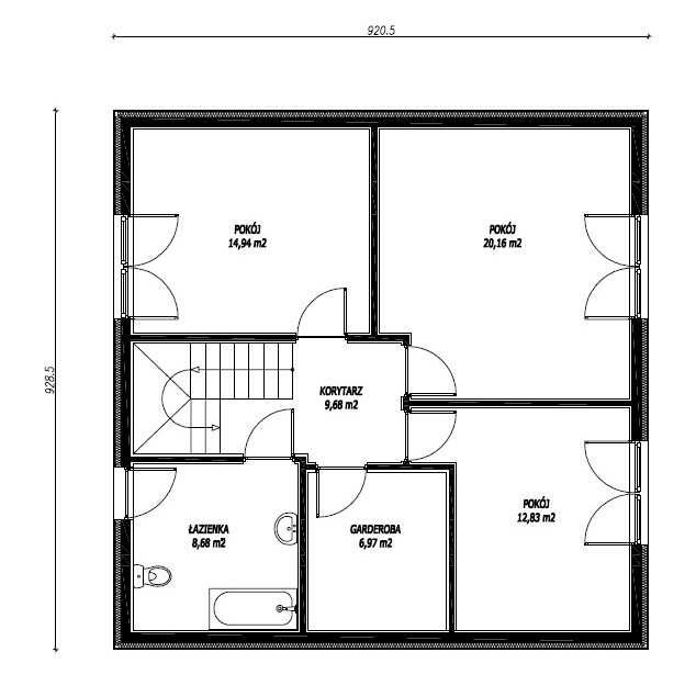 Dom szkieletowy 145 m2