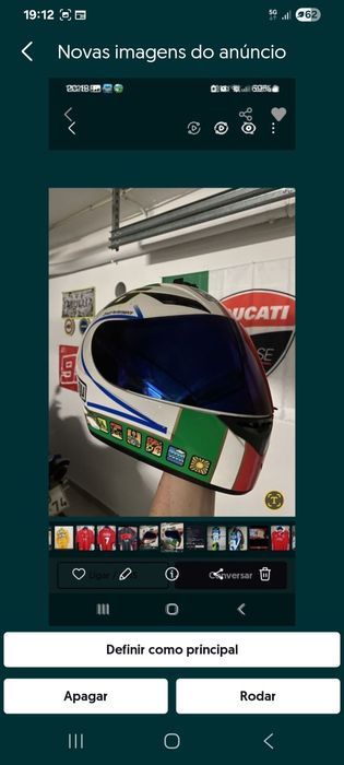 Capacete origgine valentino rossi  46.tamanho xs